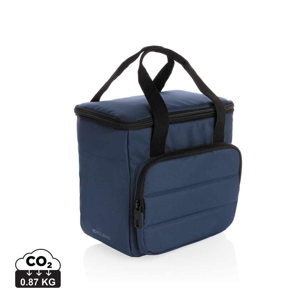 Sac isotherme publicitaire en rPET Impact Bleu marine